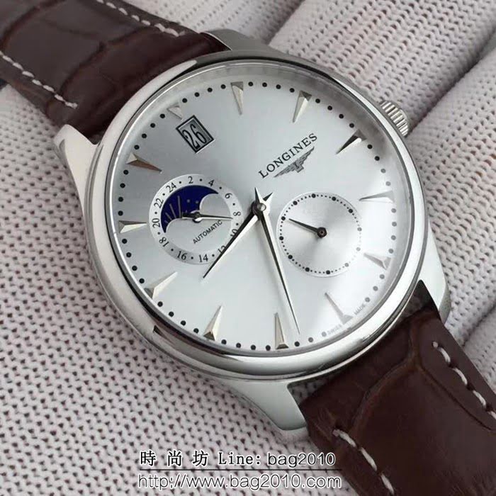 LONGINES浪琴 全自動機械 男士時尚腕表 WSS1750